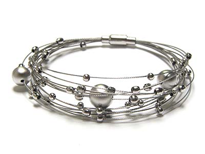 Muti line ball chain bracelet