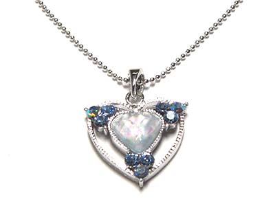 Crystal heart necklace