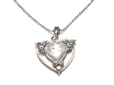 Crystal heart necklace