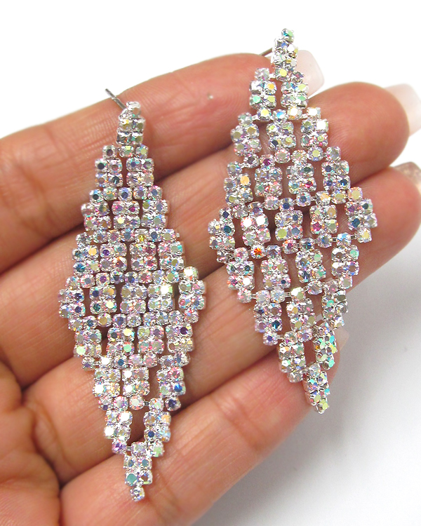 Rhinestone earring