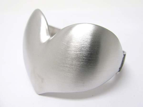 Large metal heart top hinge bangle