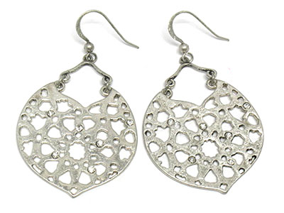 Boutique style crystal metal earring