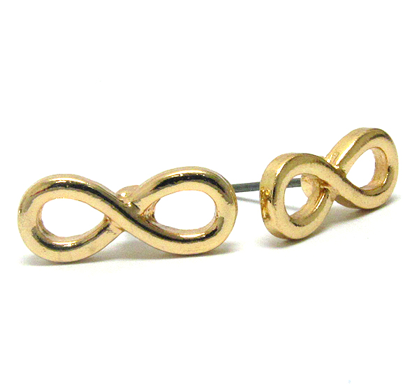 Plain metal infinite earring