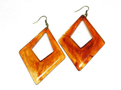 Acryl amber earring