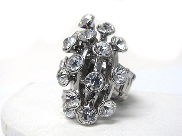 Crystal deco stertch ring