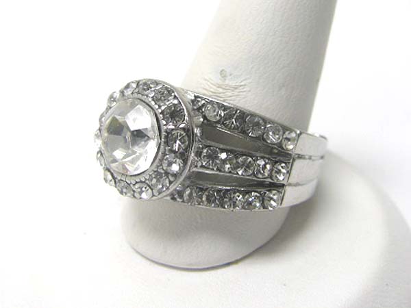 Crystal stretch ring