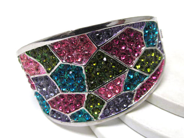 Designer style pattern hinge bangle