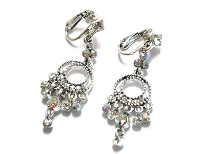 Crystal small chandelier earring