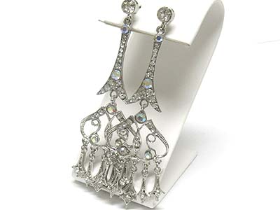 Austrian crystal chandelier drop earring