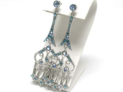 Austrian crystal chandelier drop earring