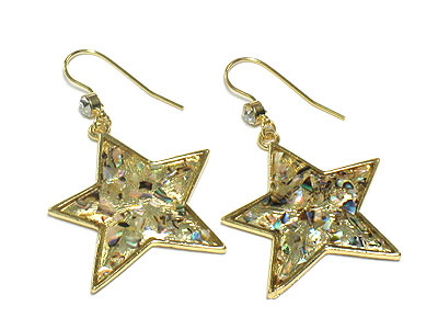 Abalony star earring