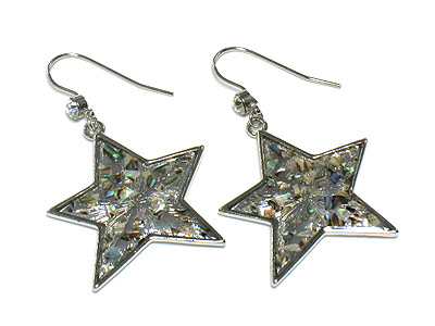 Abalony star earring