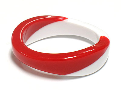 Vivid color acrylic bangle