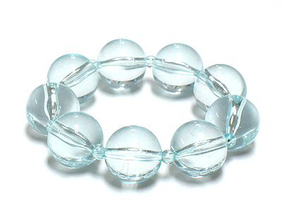 Basic lucite ball stretch braceelt