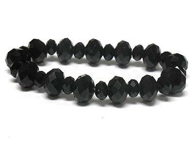 Facet glass beads steretch bracelet