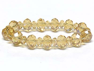 Facet glass beads steretch bracelet