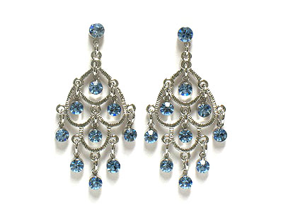 Crystal small chandelier earring