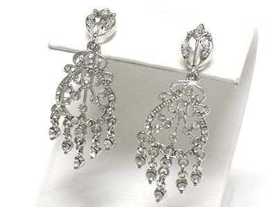 Austrian crystal chandelier drop earring