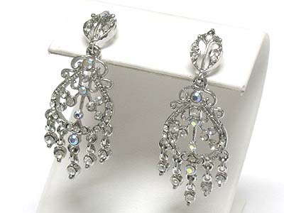 Austrian crystal chandelier drop earring