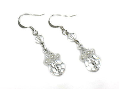 Sawarovski crystal drop earring