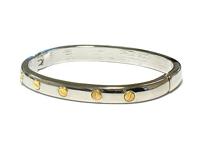 Metal stud bangle