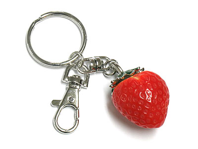 Acryl strawberry charm keyholder