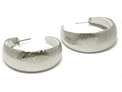 Metal simple style hoop earring - hoops