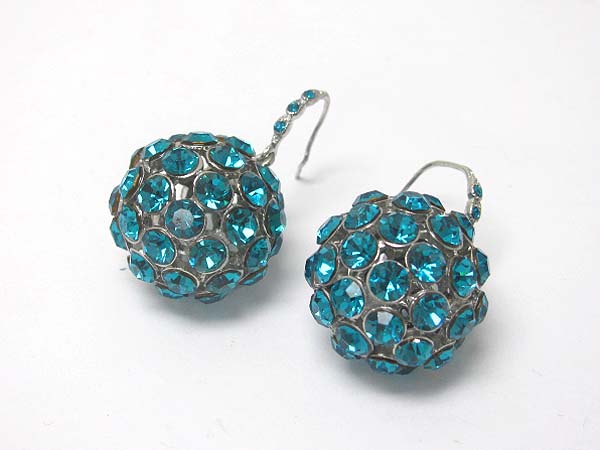 Austrian crystal ball drop earring