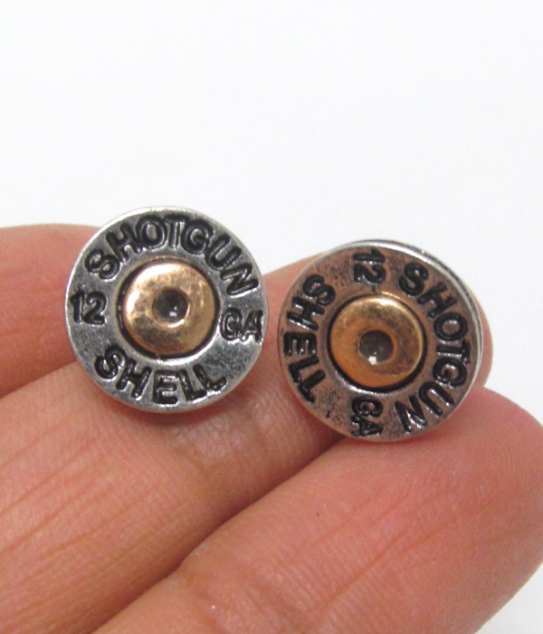 Bullet stud earrings 