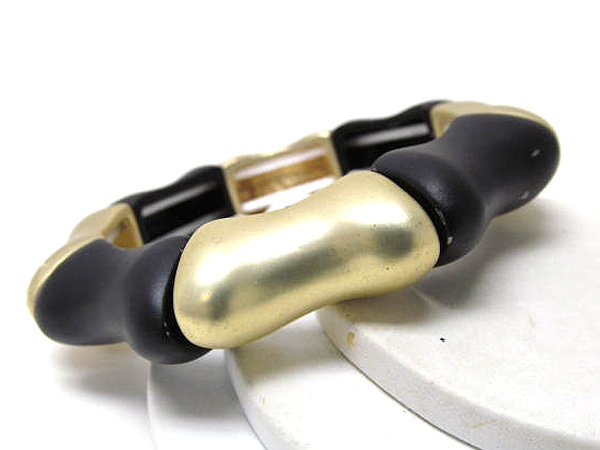 Metal fashion designer style stretch bracelet