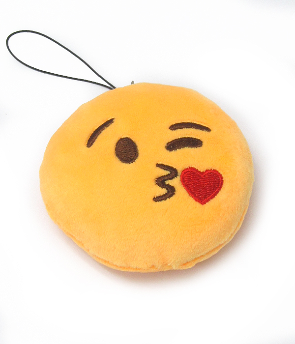 Soft sponge emoji charm