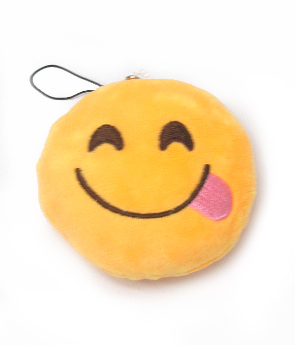 Soft sponge emoji charm