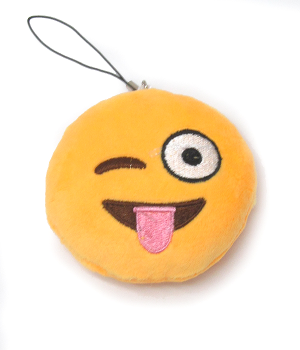 Soft sponge emoji charm