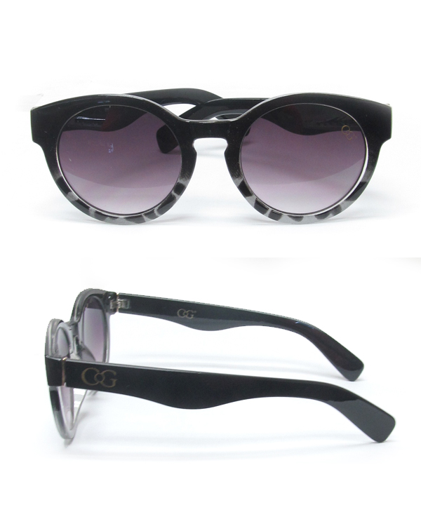 Uv protection gradient color sunglasses 
