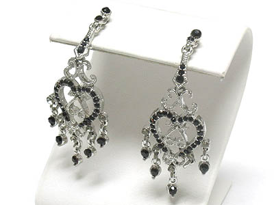 Austrian crystal chandelier drop earring