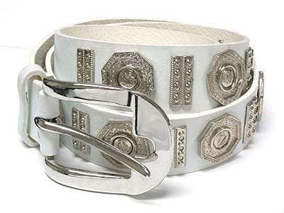 Summer color faux leather fashion belt