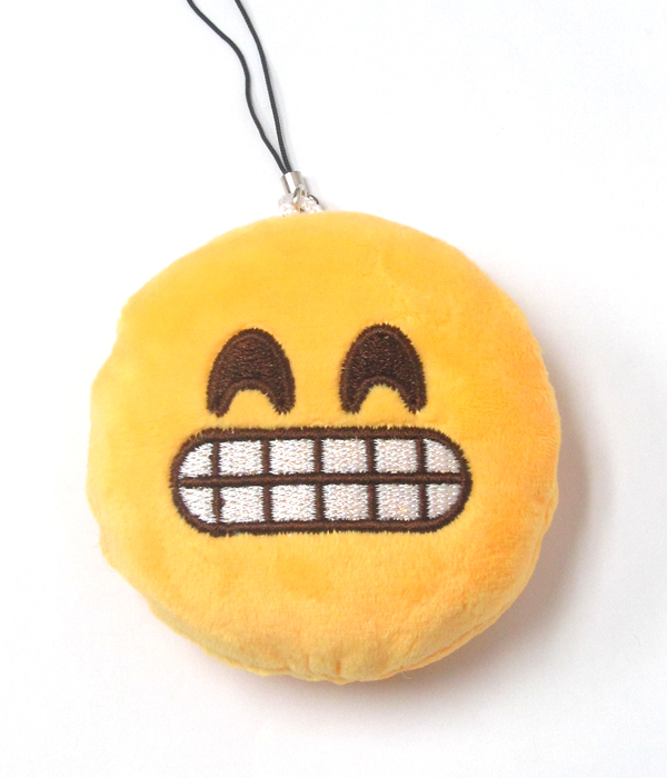 Soft sponge emoji charm