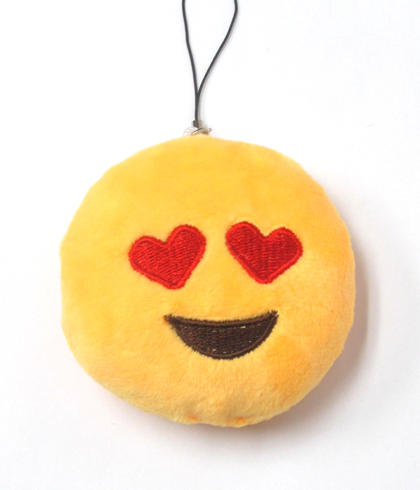 Soft sponge emoji charm