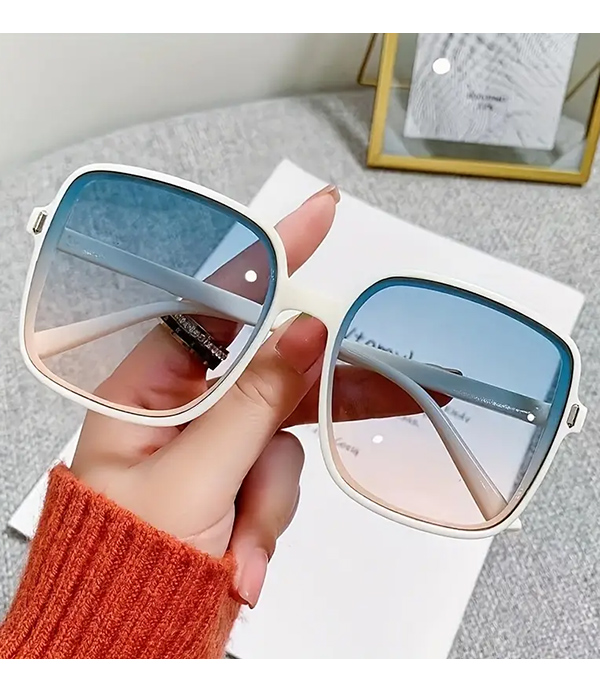 Oversized gradient sun glasses