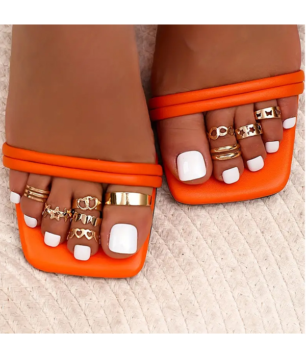10 PIECE ASSORTED TOE RING MIX