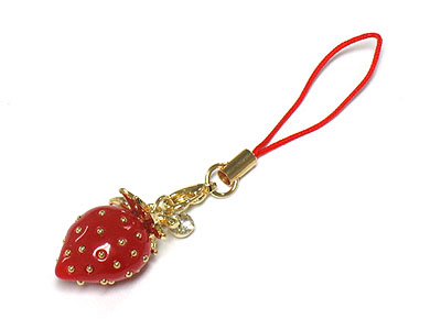 Starawberry cellphone charm