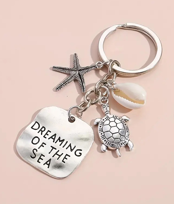 INSPIRATION MESSAGE KEYCHAIN - DREAMING OF THE SEA