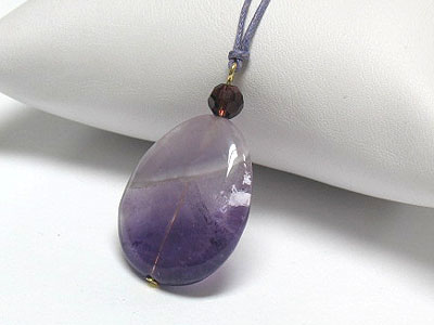 Natural semi precious stone necklace