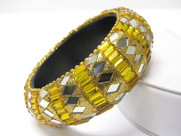 Mirror chips deco acryl bangle