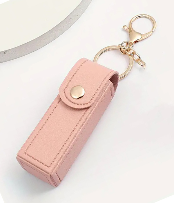 Lipstick holder bag keychain