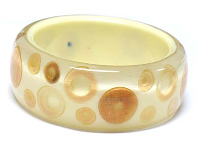 Glass art deco acryla bangle