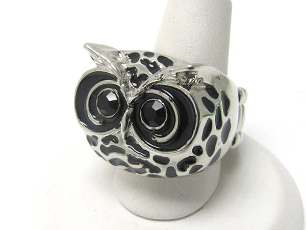 Owl head top stretch ring