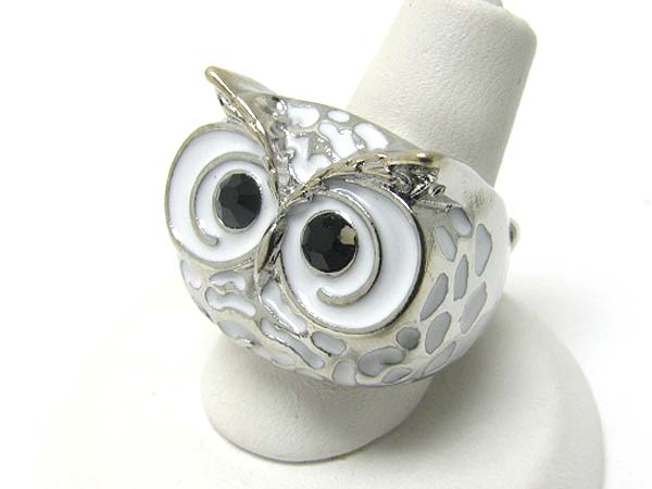 Owl head top stretch ring