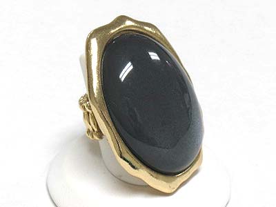 Lextra large stone fashion stretch ring