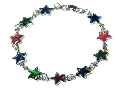 Paula shell starfish link bracelet